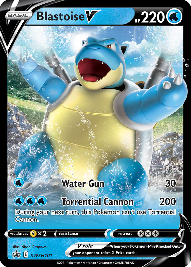 Sword & Shield Promo's Blastoise V #101